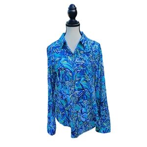 Lilly Pulitzer Women's Sea View Top Medium